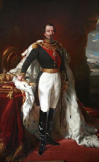Etienne Billet Portrait de l'empereur Napoleon III France oil painting art